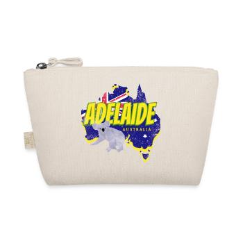 Adelaide Australia Retro Koala and Flag Souvenir - Organic Pouch - nature - Front