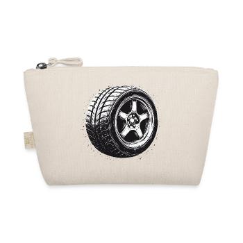 Autoreifen Felge Vintage Motorsport Design  - Bio-Täschchen - Natur - Vorne