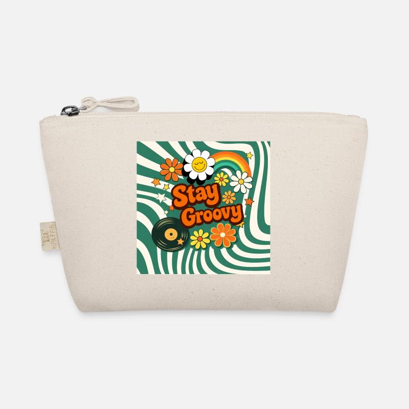 Retro-Blumenstil Bio-Täschchen