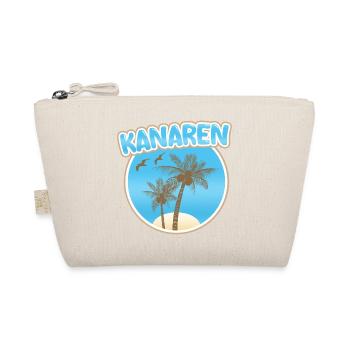Kanaren Palmenstrand Logo - Bio-Täschchen - Natur - Vorne