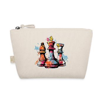 Schach Graffiti Figuren Design für Männer Geschenk - Bio-Täschchen - Natur - Vorne