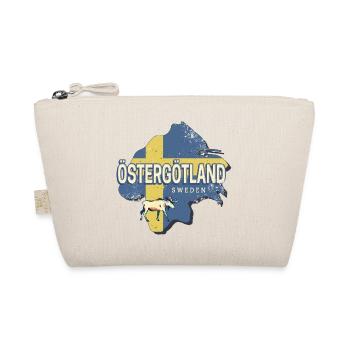 Östergötland Schweden Retro Provinz Souvenir - Bio-Täschchen - Natur - Vorne