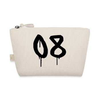 Number 08 Urban Graffiti Style - Organic Pouch - nature - Front