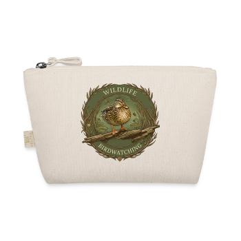 Bird Watching Wildlife Emblem - Organic Pouch - nature - Front