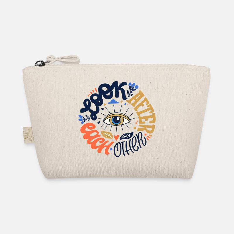 Eye motif Organic Pouch