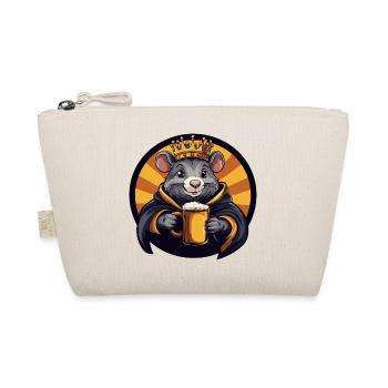 Mouse Beer Funny - Organic Pouch - nature - Front