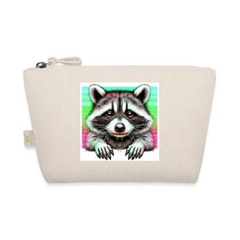 Raccoon - Organic Pouch - nature - Front