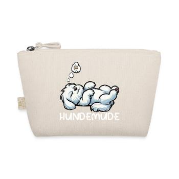 Dog-tired Maltese Maltese owner Maltese Keeper - Organic Pouch - nature - Front