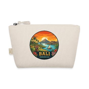 Tropical Bali Indonesia Rice Terraces Volcano - Organic Pouch - nature - Front