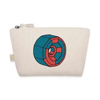 Detailed Skateboard Wheel Crew - Organic Pouch - nature - Front