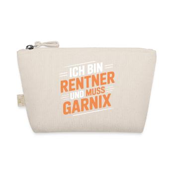 Ich bin Rentner – muss gar nix - Bio-Täschchen - Natur - Vorne