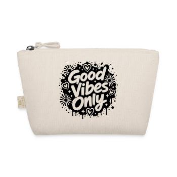 Good Vibe Only Graffiti Motiv - Bio-Täschchen - Natur - Vorne