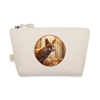 T-Shirt-Design „Fuchs“ - Bio-Täschchen - Natur - Vorne