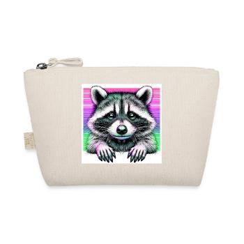 Raccoon - Organic Pouch - nature - Front