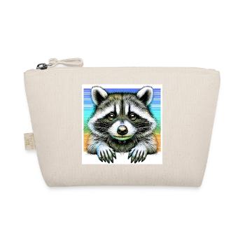 Raccoon - Organic Pouch - nature - Front