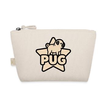 Mops Stern Banner Platzhalter - Bio-Täschchen - Natur - Vorne