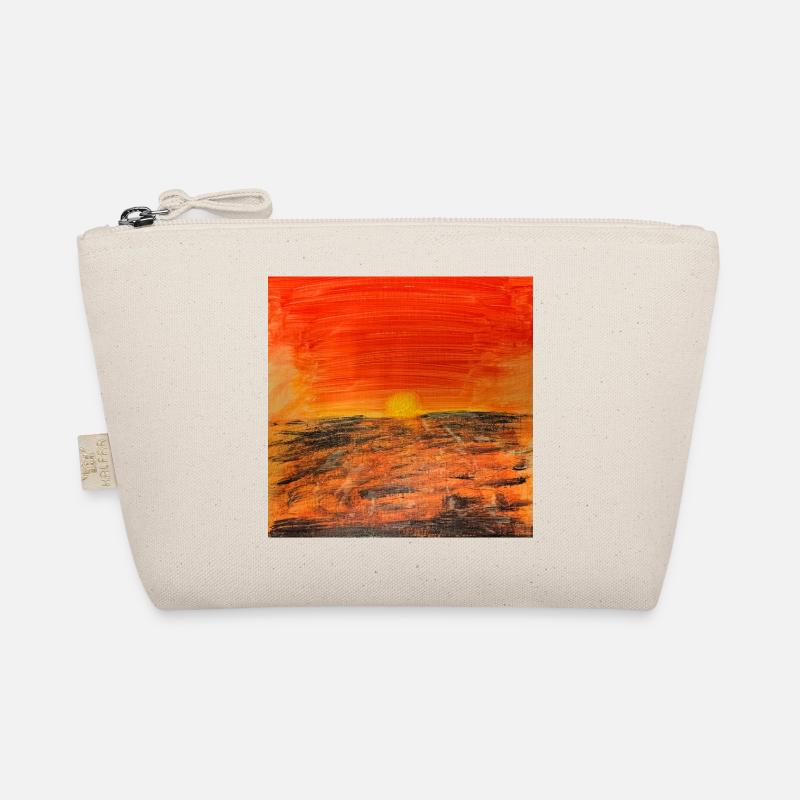 Feuerrot Sonnenuntergang Bio-Täschchen