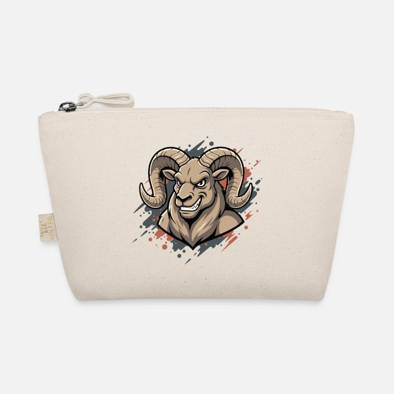 Aggressiver Ram-Maskot Bio-Täschchen
