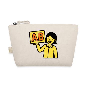 Teacher Elementary School ABC Vector - Organic Pouch - nature - Front