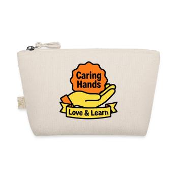 Kita Coat of Arms Caring Hands Logo - Organic Pouch - nature - Front