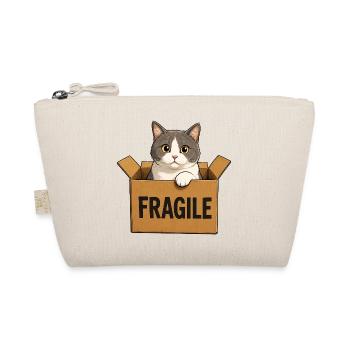 Cat in a box - Organic Pouch - nature - Front