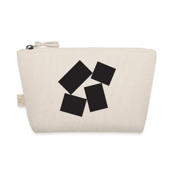 Noir Quartet Abstract Squares - Organic Pouch - nature - Front