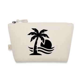 Palm Tree Beach Sun - Organic Pouch - nature - Front