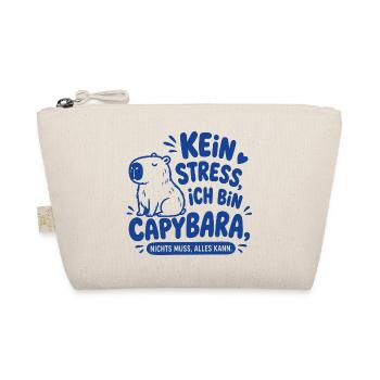 Kein Stress ich bin Capybara - Bio-Täschchen - Natur - Vorne