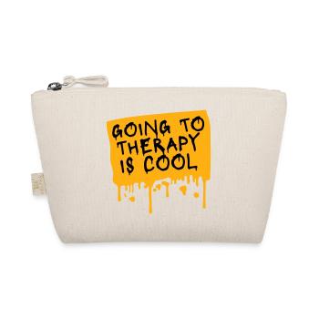 Going To Therapy Is Cool Funny Mentally Healthy - Organic Pouch - nature - Front