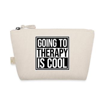 Going To Therapy Is Cool Funny Mentally Healthy - Organic Pouch - nature - Front
