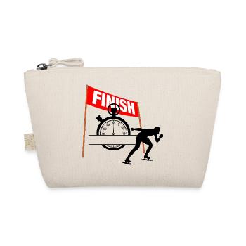 Skating Finish Time - Organic Pouch - nature - Front