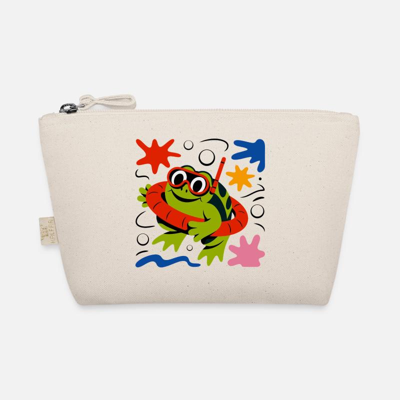 Frosch mit Taucherbrille Bio-Täschchen