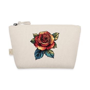 Rose Flower - Organic Pouch - nature - Front
