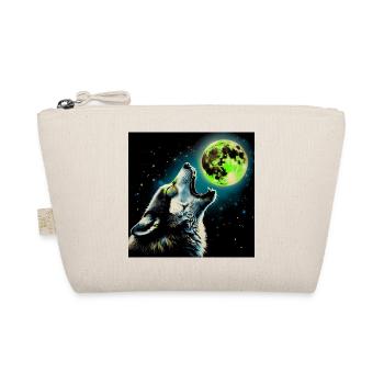 Wolf howls at the Full Moon - Organic Pouch - nature - Front