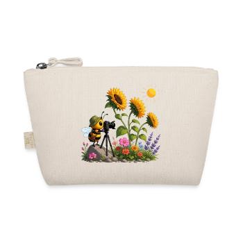 Bee films sunflowers - Organic Pouch - nature - Front