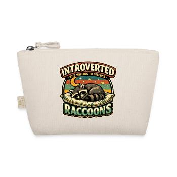 Introvertierter Waschbär Diskutierbar - Bio-Täschchen - Natur - Vorne