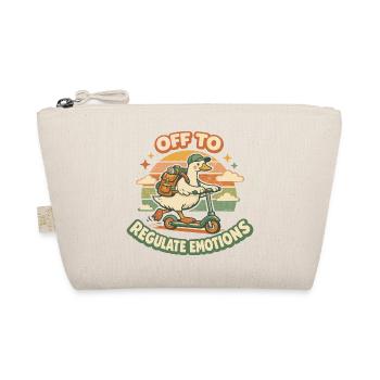 Duck Humor Emotions Funny Mental Health - Organic Pouch - nature - Front