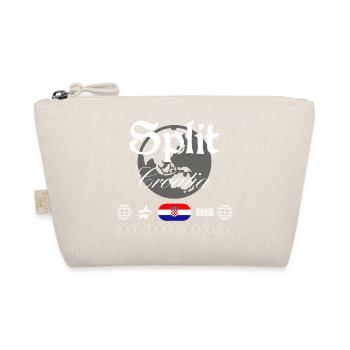 Split Croatia Streetwear Travel Souvenir - Organic Pouch - nature - Front