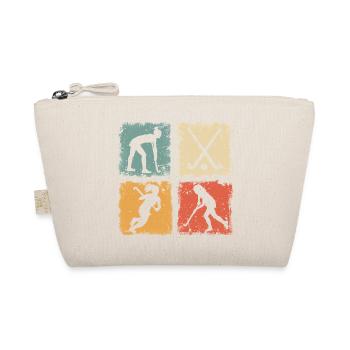 Hockey Field Hockey Retro Graphic For Women Girls - Organic Pouch - nature - Front
