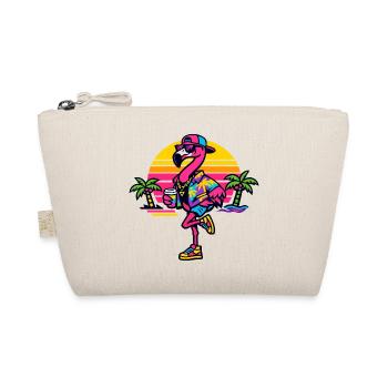 Fête de Plage Flamingo Neon Design - Trousse biologique - nature - Devant