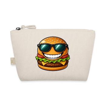 Un cheeseburger cool avec lunettes de soleil été - Trousse biologique - nature - Devant