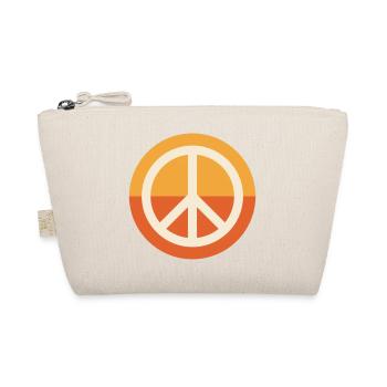 Peace - Peace Hippie Boho 70s Sunset Retro - Organic Pouch - nature - Front