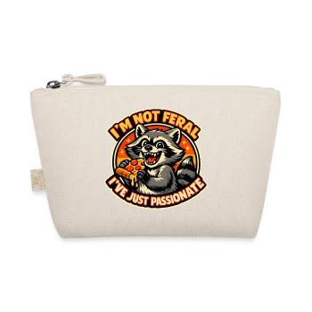 I'm not wild – pizza crazy - Organic Pouch - nature - Front