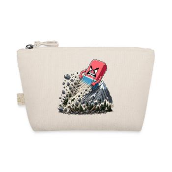 Angry cube storm on the mountain - Organic Pouch - nature - Front