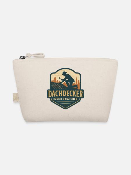 Dachdecker Logo - Ganz Oben - Bio-Täschchen - Natur