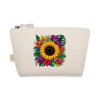 Sunflower Tropical Blossom - Organic Pouch - nature - Front