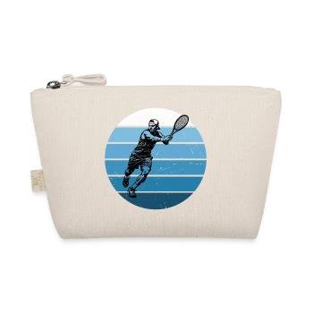 Geschenkidee für einen Tennis mit Tennis - Bio-Täschchen - Natur - Vorne