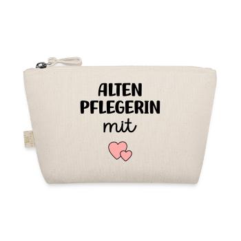 Altenpflegerin mit Herz - Bio-Täschchen - Natur - Vorne