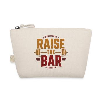 Motivation à la barre avec haltère dans la salle de sport - Trousse biologique - nature - Devant