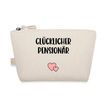 Glücklicher Pensionär Herz - Bio-Täschchen - Natur - Vorne